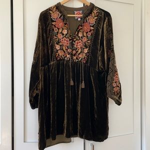 Johnny Was Velvet Tunic